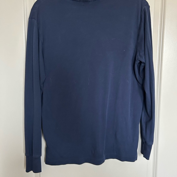 Polo by Ralph Lauren Men's Long-Sleeve Navy Soft Touch Polo Shirt - Picture 4 of 5